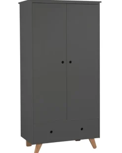 Kleiderschrank TIPI 95 x 190 x 50 cm grau