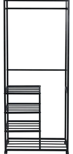 Kleiderständer ANDORRA 75 x 183 cm schwarz