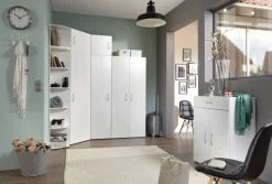 Kommode 80 x 98 x 48 cm Holznachbildung weiß