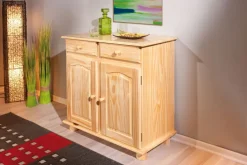 Kommode BENJAMIN 88x87x43 cm Massivholz Kiefer Natur