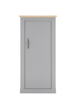 Kommode CHAMBORD 68 x 142 cm hellgrau/braun