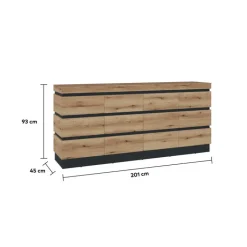 Kommode CORTE 201 cm