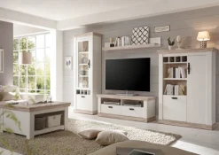 Kommode FLORENZ 105 x 146 cm weiß/braun