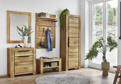 Kommode JURIA 80 x 85 cm Eiche massiv/Eiche furniert