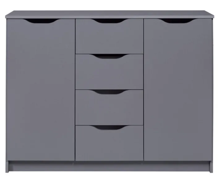 Kommode LION 122 x 92 cm graphitgrau