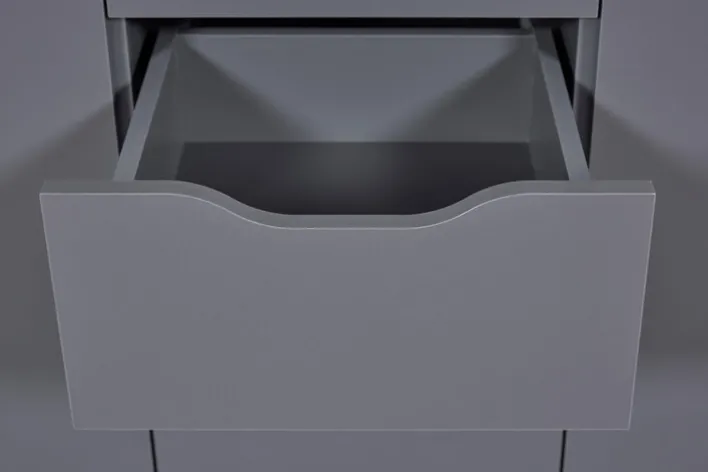 Kommode LION 122 x 92 cm graphitgrau