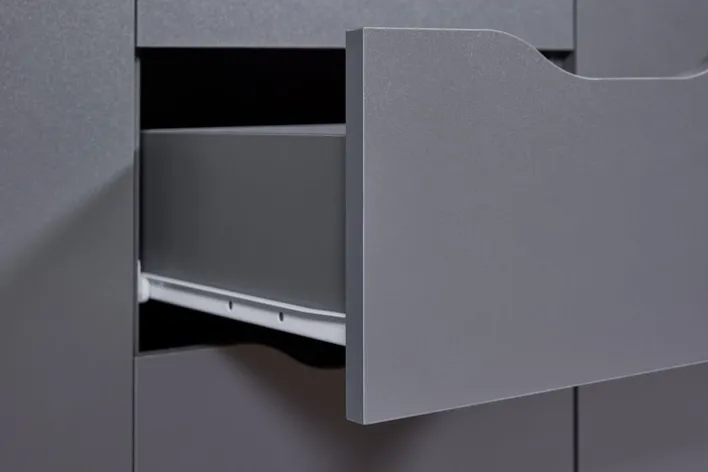 Kommode LION 122 x 92 cm graphitgrau