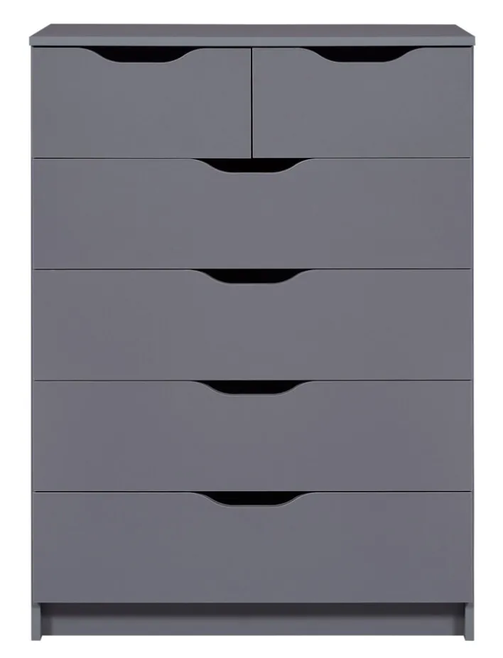 Kommode LION 82 x 112 cm graphitgrau