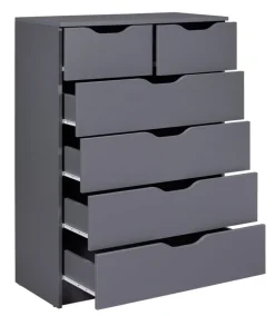 Kommode LION 82 x 112 cm graphitgrau