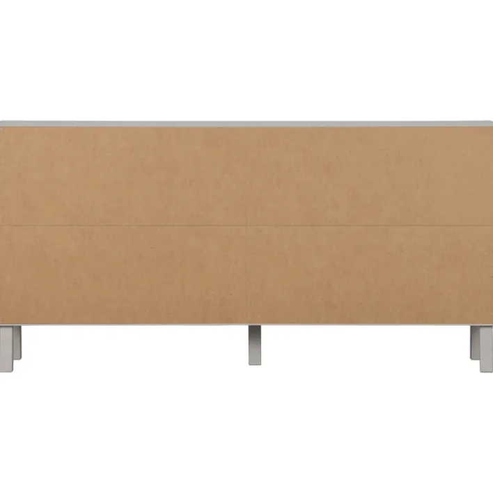 Kommode MADU 160 x 56 cm cloud grey/goldfarbig