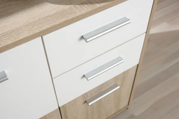 Kommode MARLON braun/ weiß