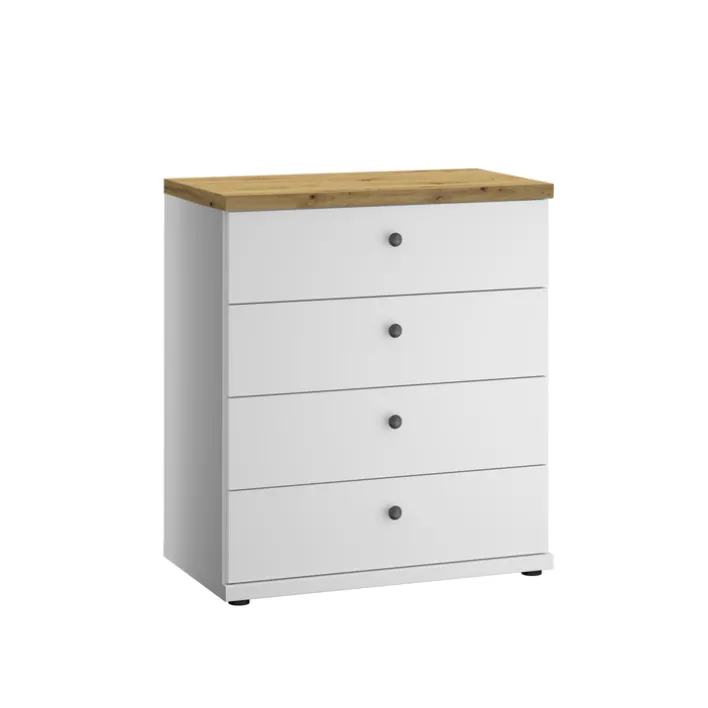 Kommode MARLOW weiß/ braun