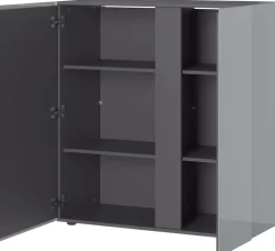 Kommode MATZ 2-türig grau