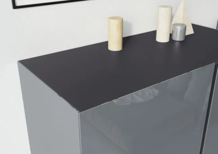 Kommode MATZ 2-türig grau