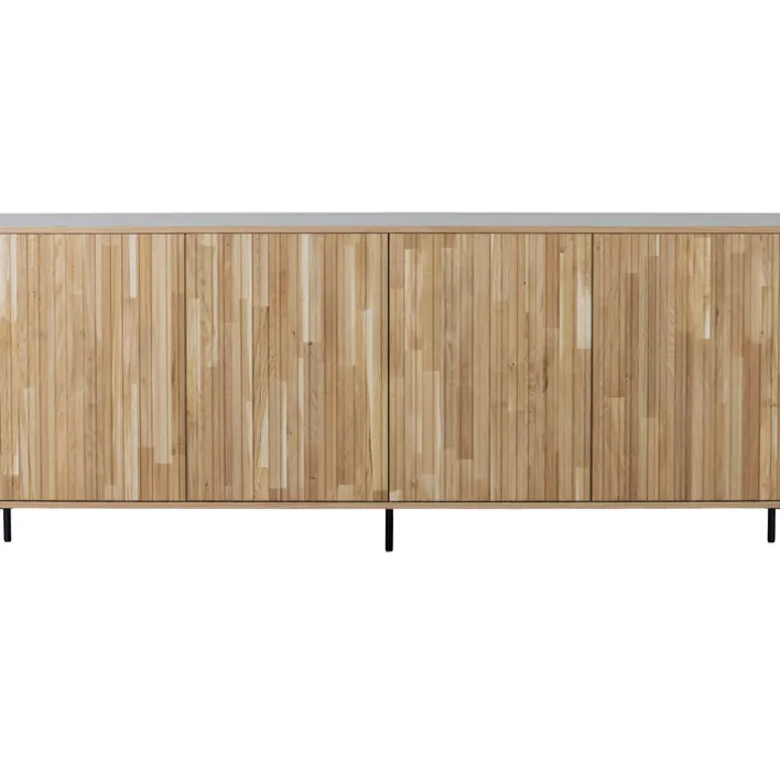 Kommode NEW GRAVURE 200 x 85 cm braun/schwarz