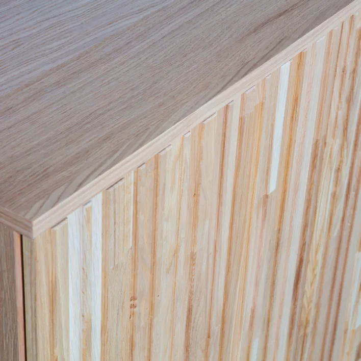 Kommode NEW GRAVURE 200 x 85 cm braun/schwarz