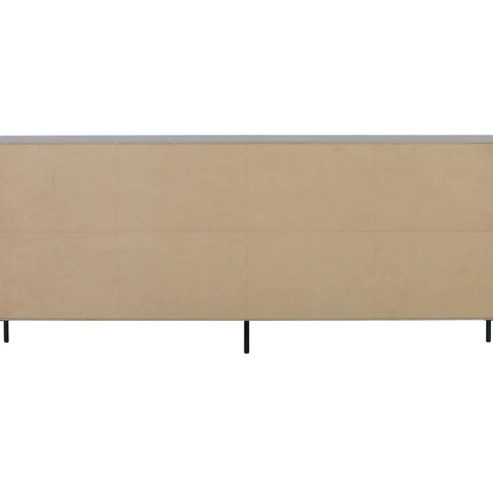 Kommode NEW GRAVURE 200 x 85 cm braun/schwarz