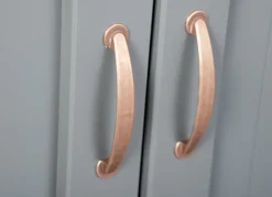 Kommode NICLAS 3.1 90x86x45 cm Massivholz grau