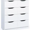 Kommode NOAH 8-H weiß