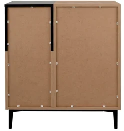 Kommode NOLA 80 x 90 cm Artisan Oak/schwarz