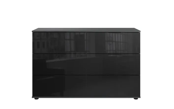 Kommode TENERIFFA grau/ schwarz