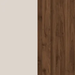 Kommode YONKERS 60 x 97 cm Kaschmir/ Nussbaum