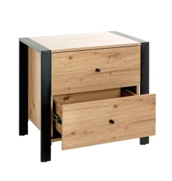 Konsole 60 x 42 cm braun/schwarz