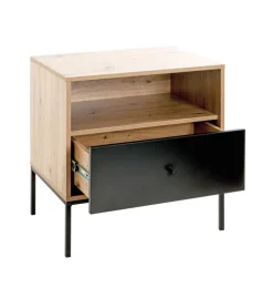 Konsole 55 x 42 cm braun/schwarz