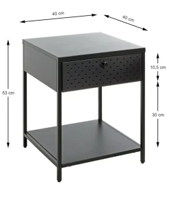 Konsole 40 x 40 cm schwarz