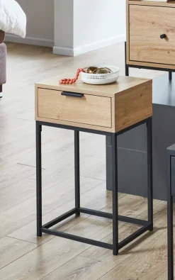 Konsole 40 x 60 x 40 cm braun/schwarz