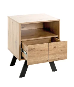 Konsole 45 x 60 x 40 cm braun/schwarz