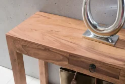 Konsolentisch 120 x 70 cm Akazie braun