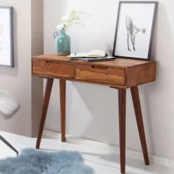 Konsolentisch 90 x 36 cm braun