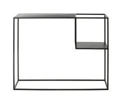 Konsolentisch 100 x 30 cm Metall Schwarz