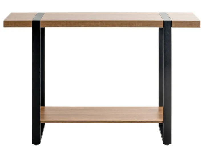 Konsolentisch 120 x 30 cm Schwarz/ Eiche dunkel