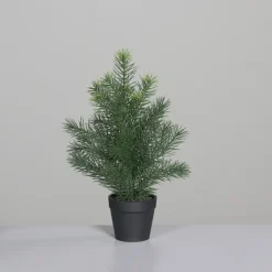Kunstblume Tannenbaum im schwarzen Kunstst.-Topf Höhe 30cm
