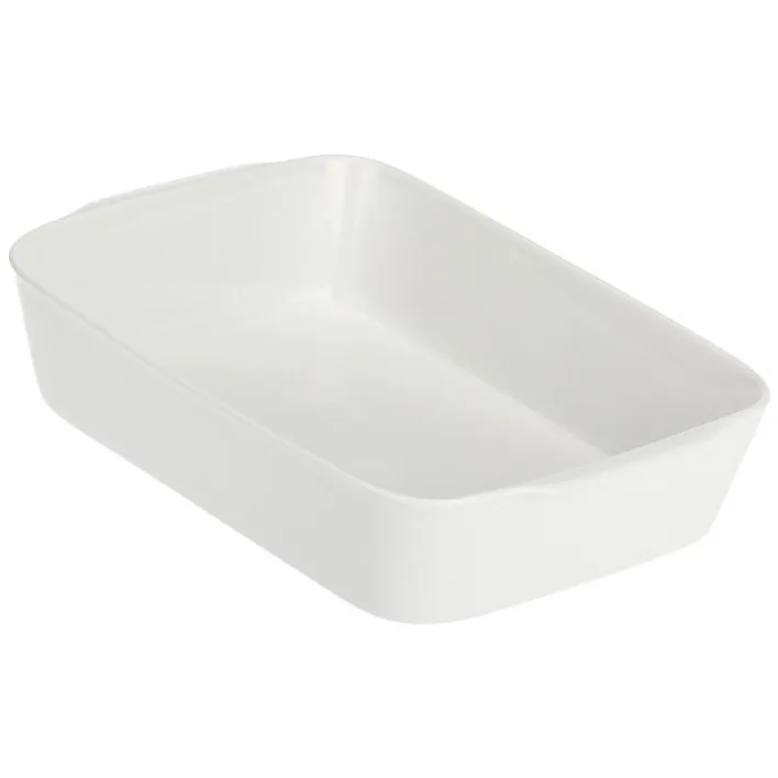 LA PORCELLANA BIANCA Auflaufform ANGHIARI 20 x 30 cm Porzellan weiß