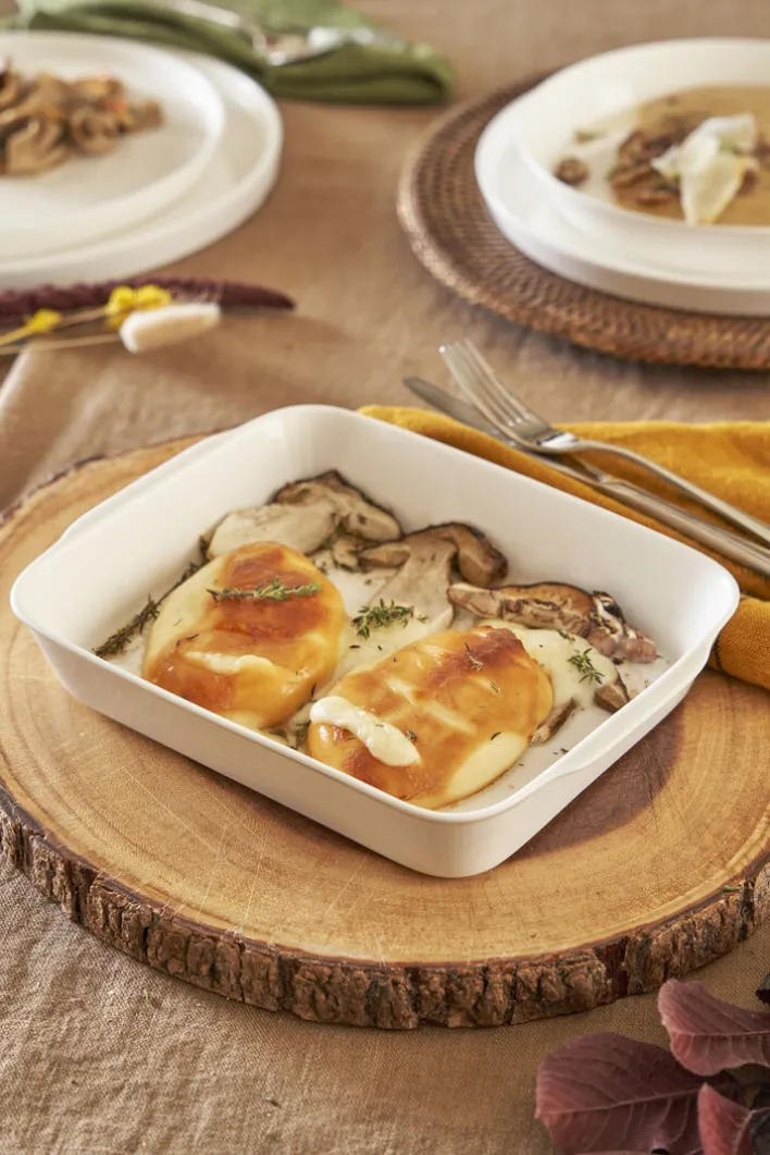 LA PORCELLANA BIANCA Auflaufform ANGHIARI 20 x 30 cm Porzellan weiß