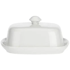 LA PORCELLANA BIANCA Butterdose TERRINE 14 cm weiß