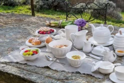 LA PORCELLANA BIANCA Butterdose TERRINE 14 cm weiß