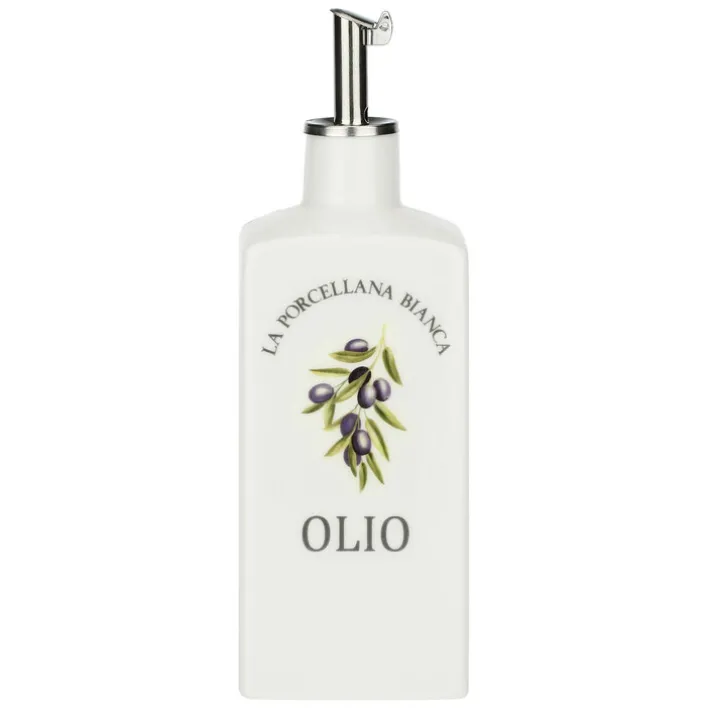 LA PORCELLANA BIANCA Ölgießer CONSERVA 15 x 6 cm Porzellan weiß