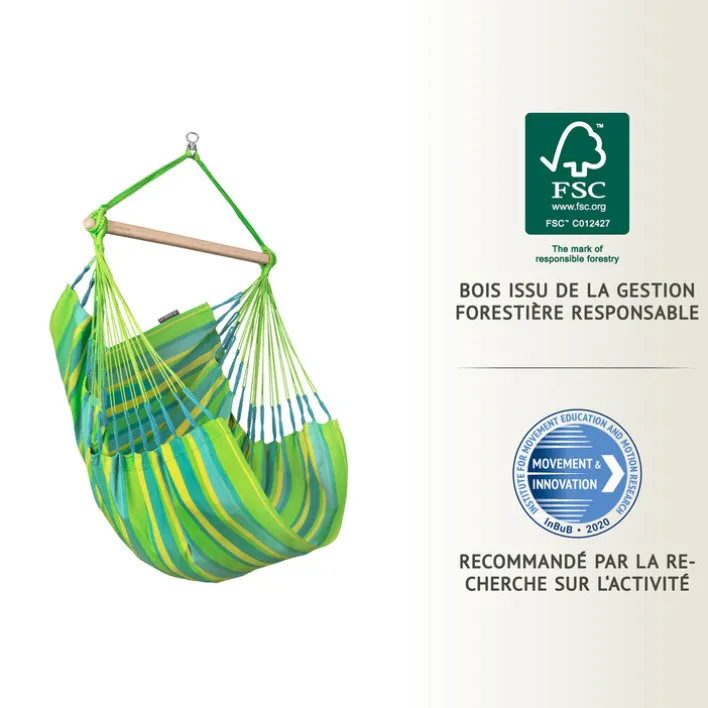 LA SIESTA Hängesessel Basic DOMINGO 140 cm Lime