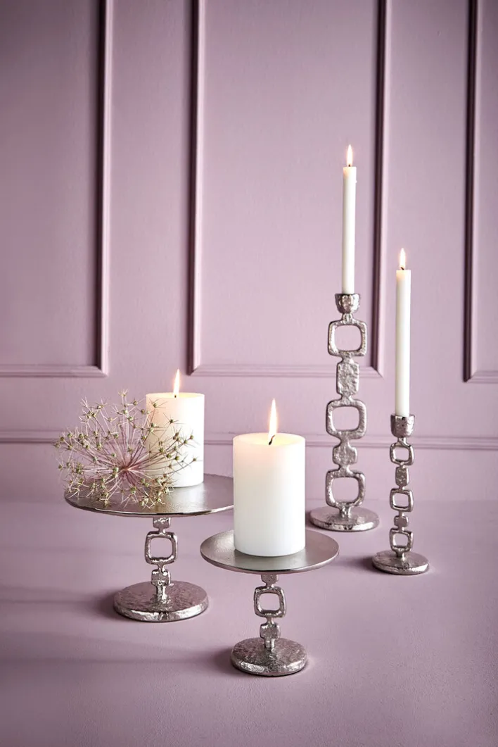 LAMBERT Kerzenständer GUCCIO 22 cm vernickelt