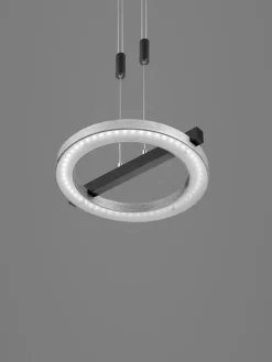 LED Balkenpendel NELLA 2-flg Holz /schwarz