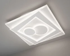 LED Deckenlampe STAIRS 53 x 53 cm weiß