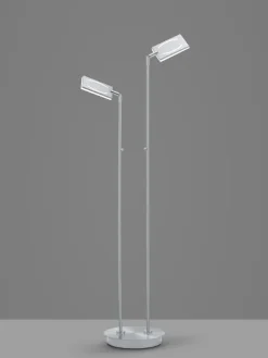 LED Stehlampe MATEO 2-flg nickelfarbig