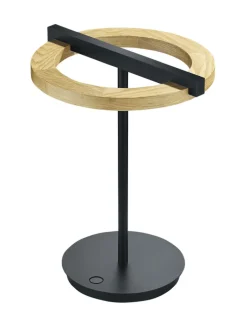 LED Stehlampe NELLA Holz /schwarz