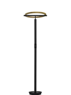 LED Stehlampe NELLA Holz /schwarz