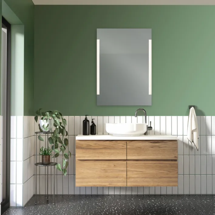 LED-Spiegel LUCY 50 x 70 cm Spiegelglas