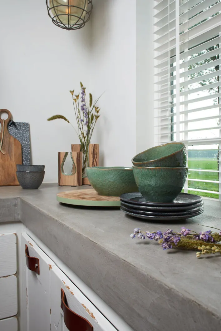 LEONARDO Dessertteller MATERA 6er Set 22,5 cm Keramik anthrazit